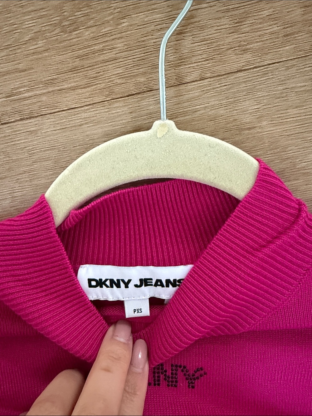 DKNY Jeans
Petite Mock-Neck Embellished-Logo Sweater - Picture 4 of 4